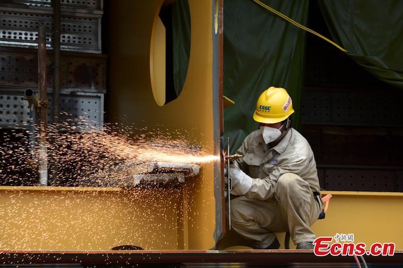 Une entreprise de construction navale reprend la production à Shanghai