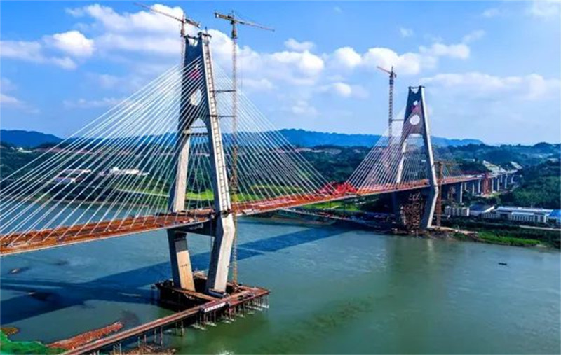Sichuan : les trains à grande vitesse et les voitures circuleront en parallèle sur le pont Lingang de Yibin