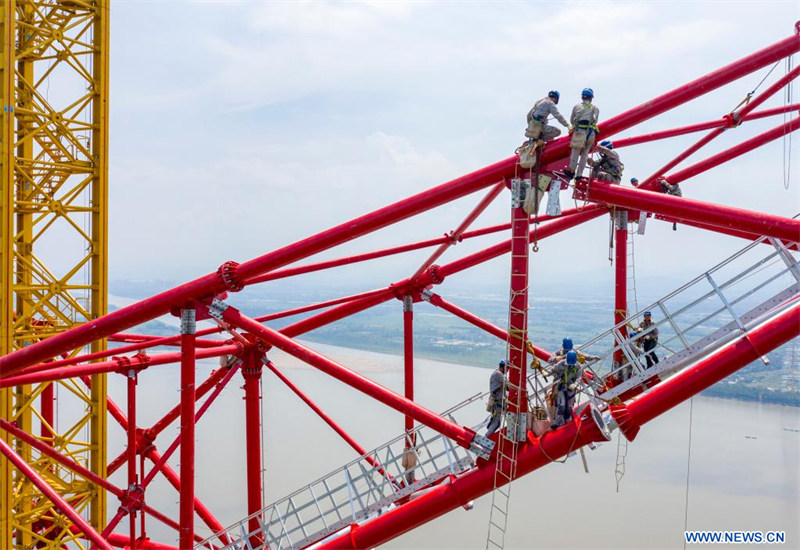 Chine : projet de transmission d'électricité ouest-est à Tongling dans l'Anhui