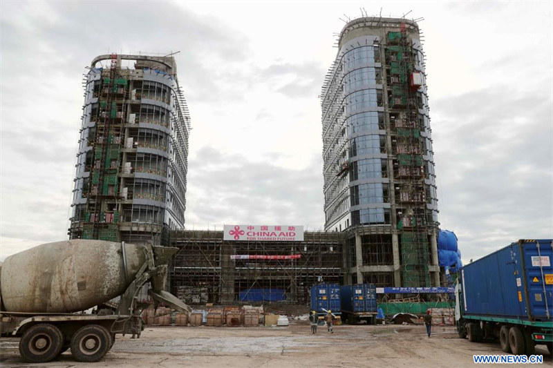 Achèvement imminent du projet de construction du siège du CDC Afrique, construit avec l'aide de la Chine