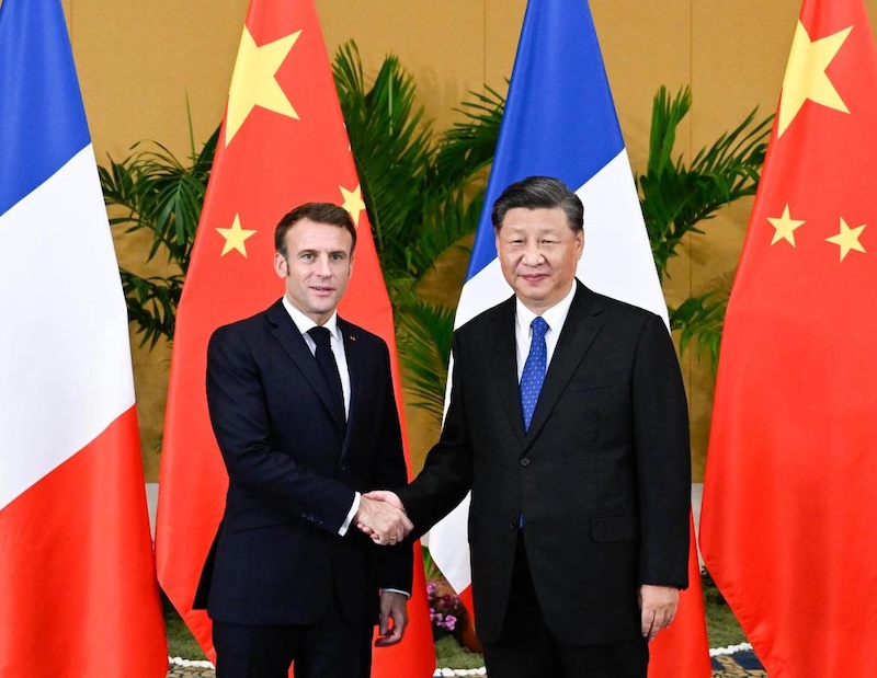 Xi Jinping rencontre le président fran?ais Emmanuel Macron