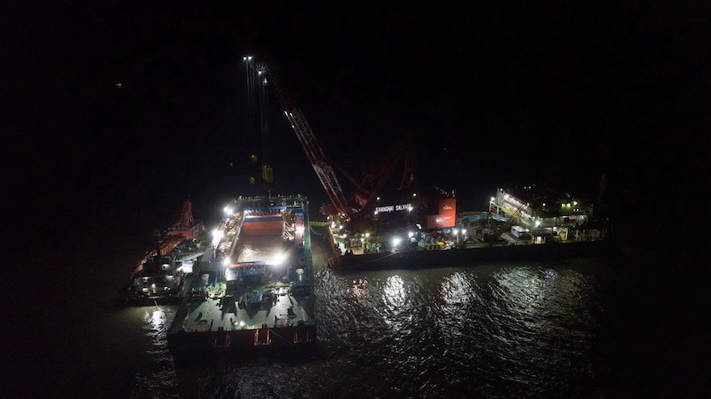 L'épave de l'ancien navire