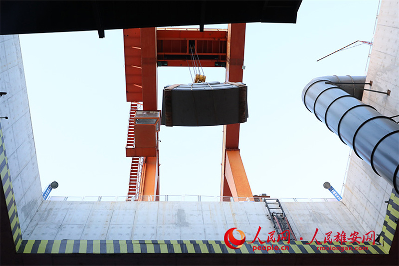 A la découverte du chantier de construction souterrain de la ligne express entre la Nouvelle zone de Xiong'an et l'aéroport international de Beijing-Daxing (ligne R1)