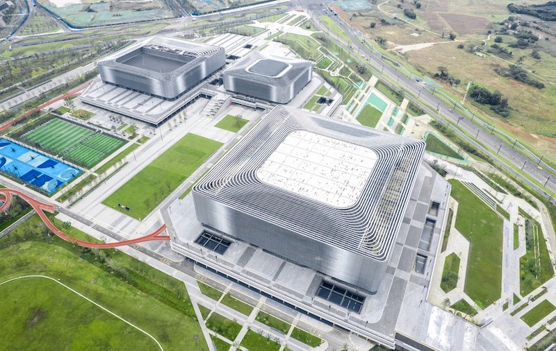 Regard sur les lieux de l'Universiade de Chengdu