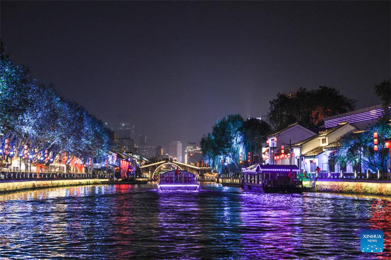Jiangxi : la vue le long du Grand Canal à Wuxi