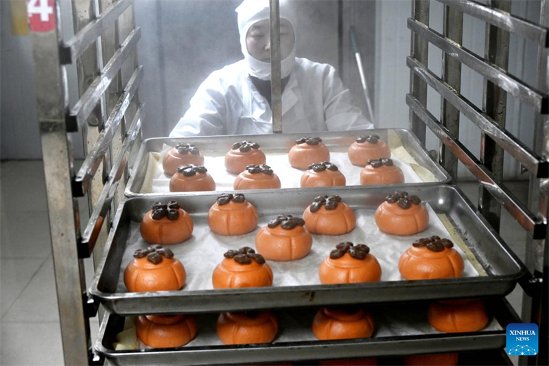 Shandong : la préparation de produits à base de farine pour la fête du Printemps bat son plein
