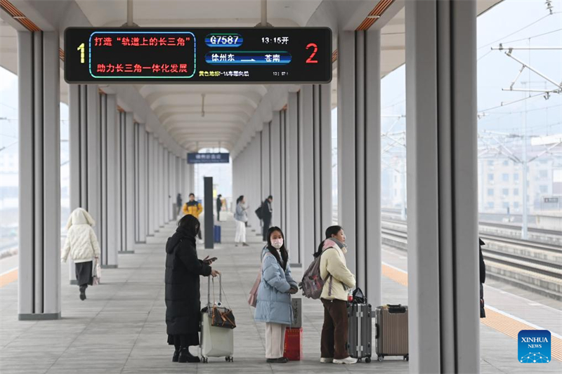 Le premier chemin de fer à grande vitesse de Chine contr?lé par des capitaux privés fête son 2e anniversaire