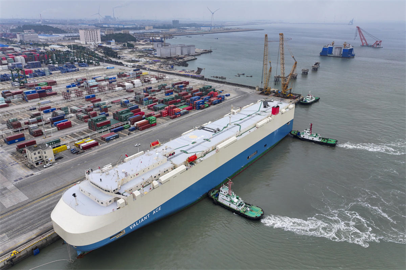 Le commerce de voitures bat son plein au port de Fuzhou en ce début d'Année du Dragon