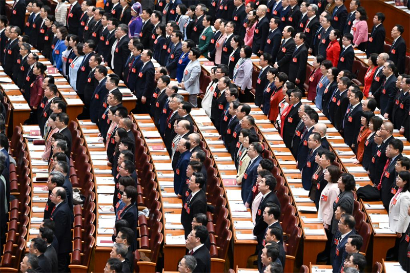 Début de la session annuelle de l'organe législatif national de la Chine