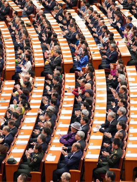 L'organe consultatif politique suprême de la Chine tient la réunion de cl?ture de sa session annuelle