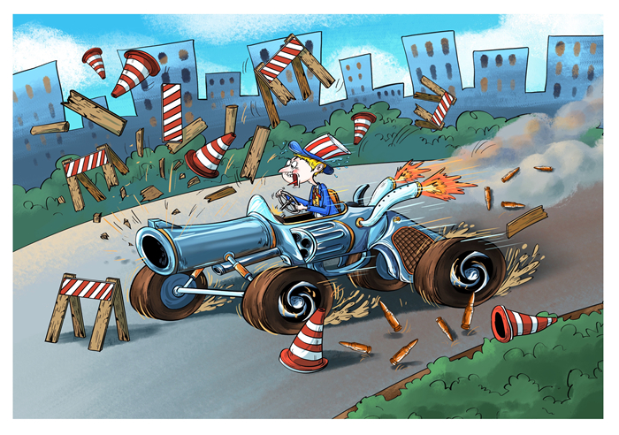 Commentaire illustré de la vague de violence armée en 2024 aux états-Unis : ? hors de contr?le ?