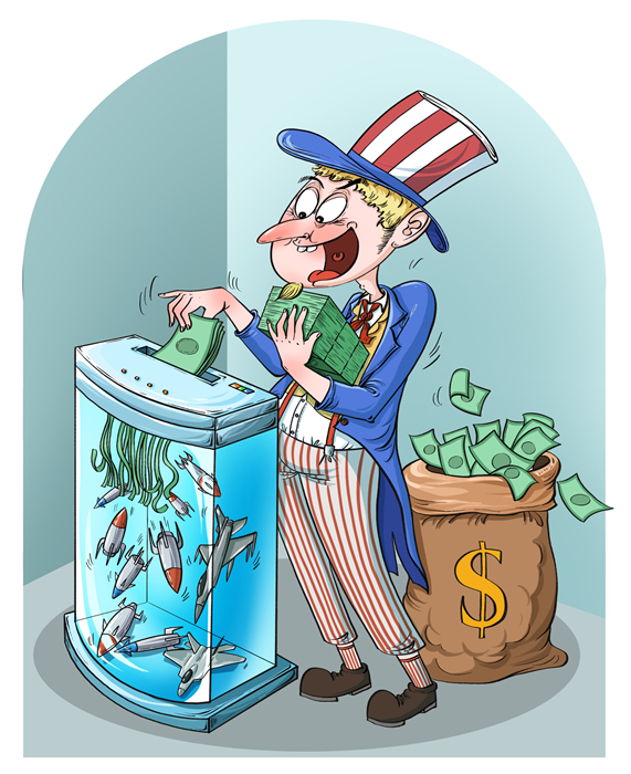 Commentaire illustré sur le nouveau budget record de la défense américain : ? un dévoreur d'argent ?