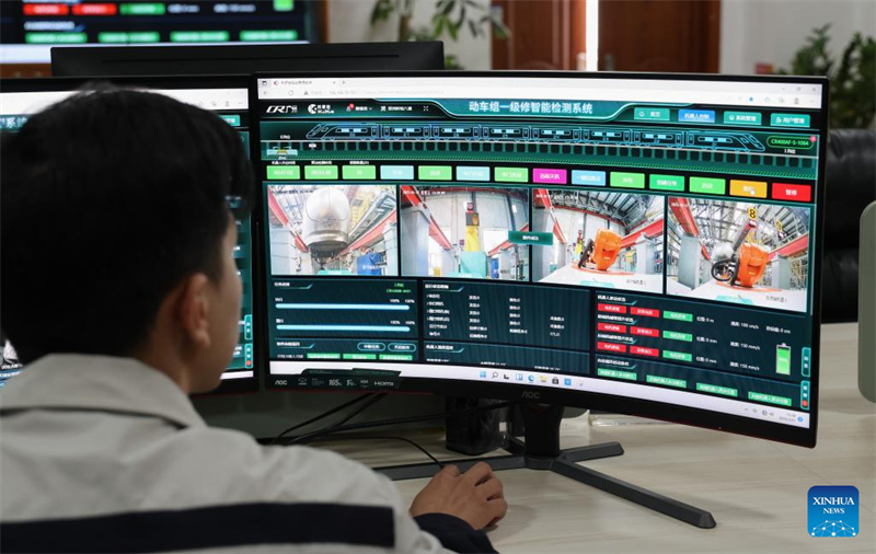 La technologie intelligente utilisée pour la maintenance des trains à grande vitesse de la?fête du Printemps