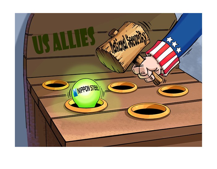 Commentaire illustré du blocage de l'acquisition d'US Steel par Nippon Steel : le ? Jeu de la taupe ?