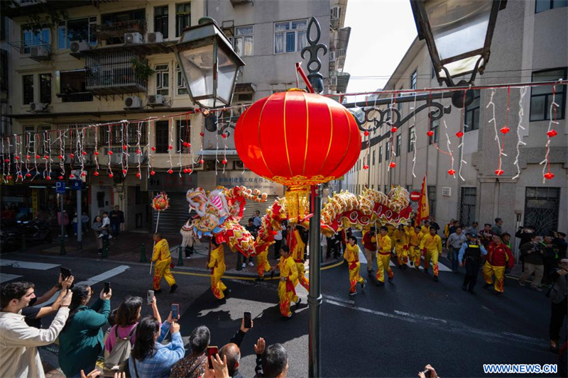 Chine : célébrations de la Fête du Printemps à Macao