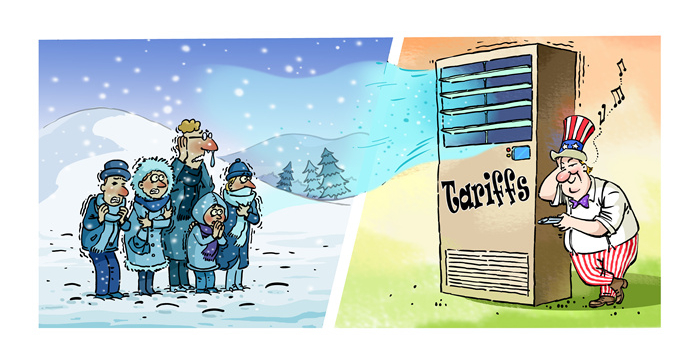 Commentaire illustré de l'utilisation arbitraire du ? baton des droits de douane ? par les états-Unis : ? Ajouter l'insulte à la blessure ?