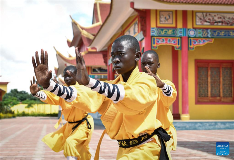 Le centre culturel zambien du temple de Shaolin diffuse la culture chinoise