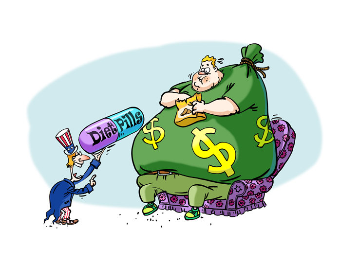 Commentaire illustré sur les intimidations américaines par les droits de douane : un ? remède minceur ? économique