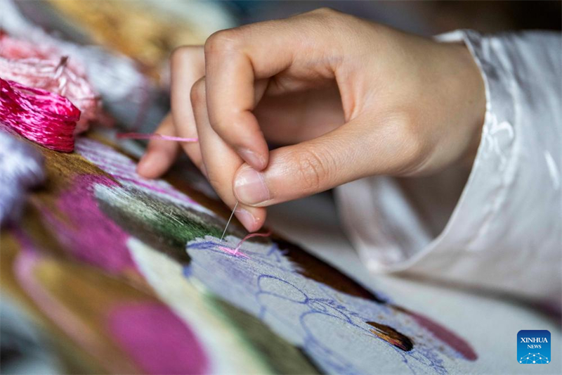 Hunan : une jeune brodeuse injecte une nouvelle vitalité dans l'artisanat traditionnel
