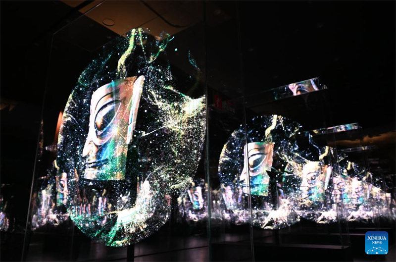 Tianjin : ouverture d'une exposition d'art immersive sur les ruines de Sanxingdui