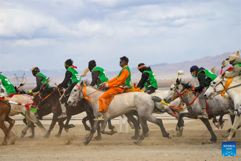 Xizang : des courses de chevaux organisées dans le comté de Damxung
