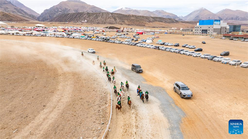 Xizang : des courses de chevaux organisées dans le comté de Damxung