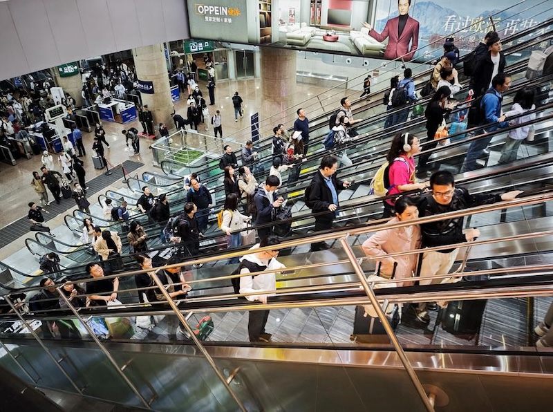 Chine : pic des déplacements pour les vacances du 1er mai