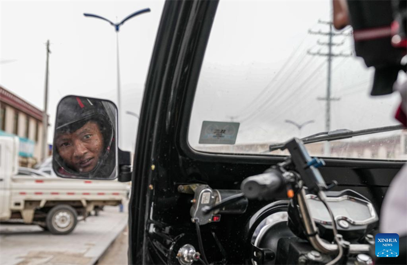 Xizang : histoire en photos d'un coursier modèle à Nagqu