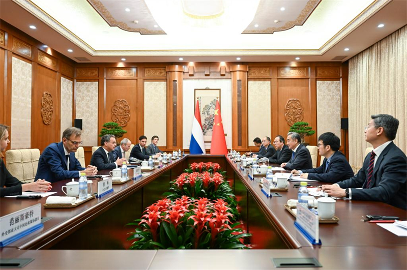 Les ministres des Affaires étrangères chinois et néerlandais s'entretiennent et parviennent à un consensus en six points