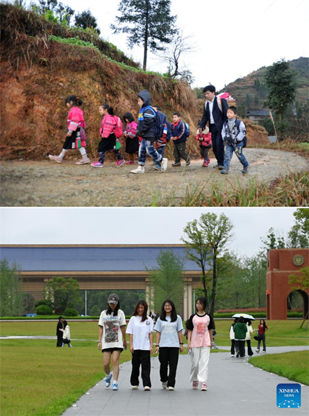 Guangxi : d'une route de montagne à l'université, portée dans un panier sur le dos puis poussée par son rêve
