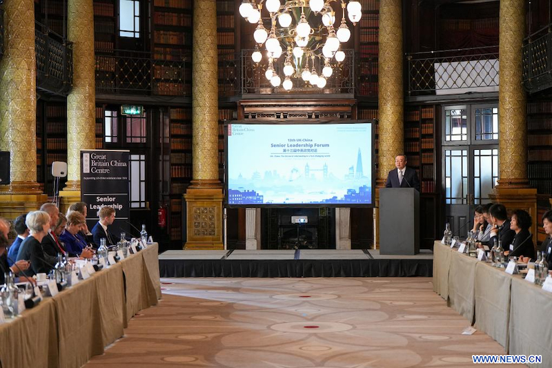 La Chine et le Royaume-Uni s'engagent à renforcer les échanges entre leurs partis politiques