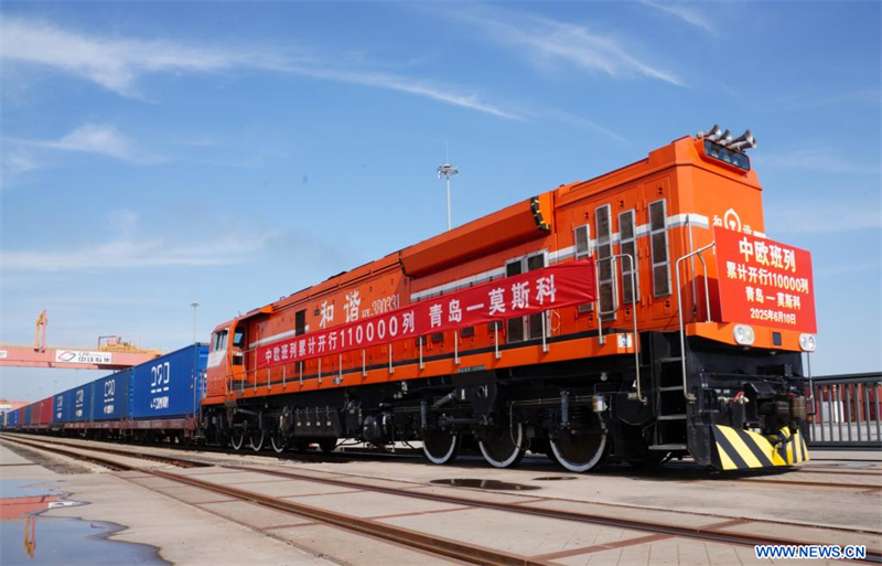 110 000 voyages : le service de train de marchandises Chine-Europe connait de nouveaux progrès