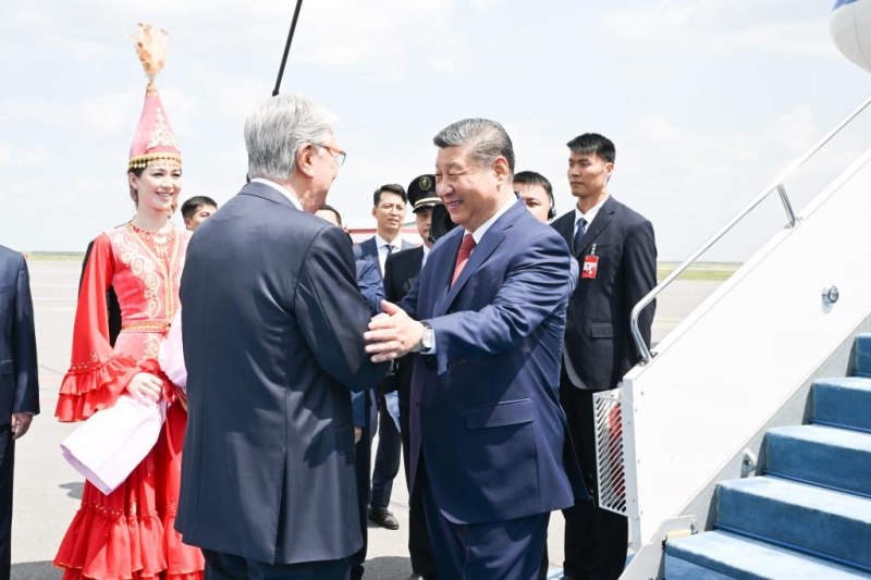 Xi arrive à Astana pour le second sommet Chine-Asie centrale