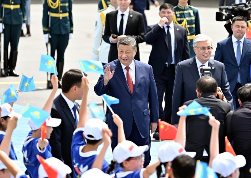 Xi arrive à Astana pour le second sommet Chine-Asie centrale