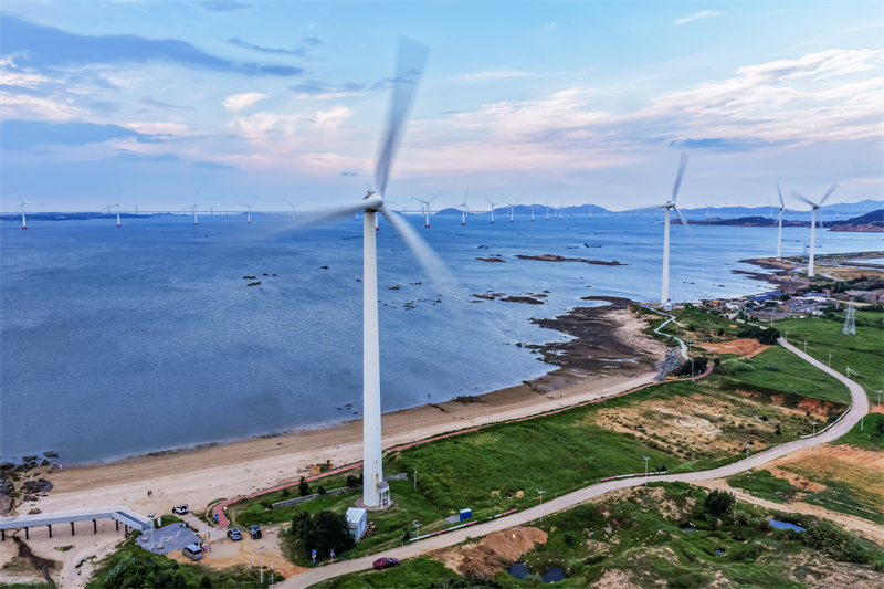 Fujian : le paysage pittoresque des éoliennes à Fuzhou