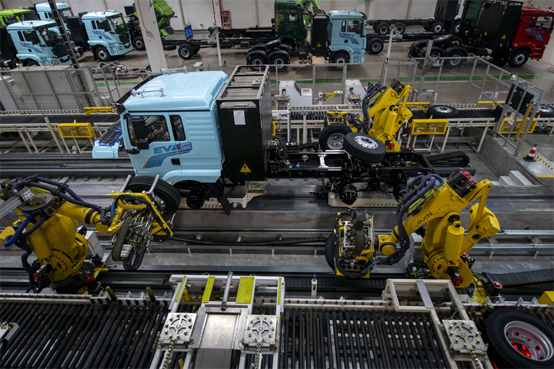 Shaanxi : à Xi'an un camion super lourd sort des cha?nes toutes les 4,8 minutes