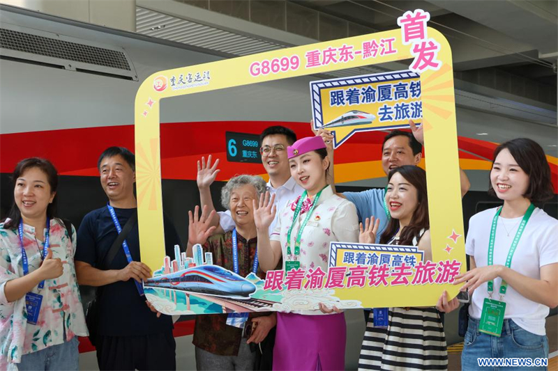 Chine : mise en service d'un tron?on clé de la ligne à grande vitesse Chongqing-Xiamen