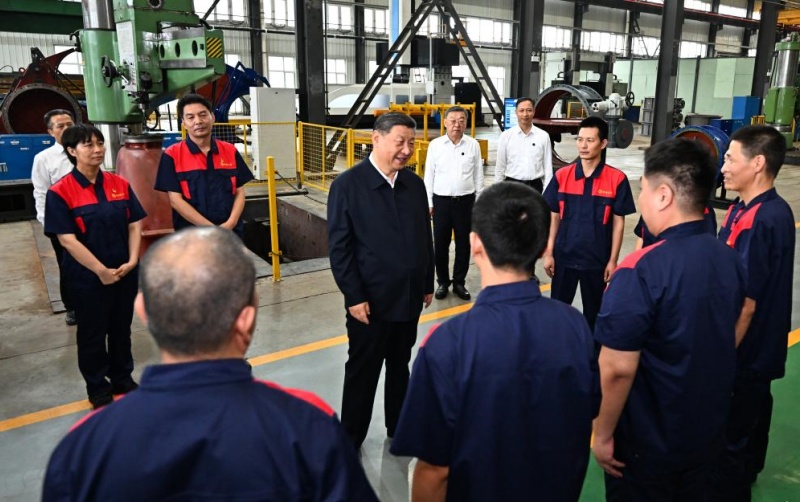 Xi Jinping met l'accent sur la transformation de l'économie basée sur les ressources et la promotion de la modernisation chinoise lors de son inspection au Shanxi