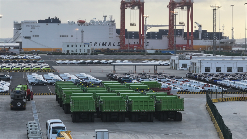 Jiangsu : des camions d'exploitation minière électriques exportés vers l'Afrique depuis Suzhou