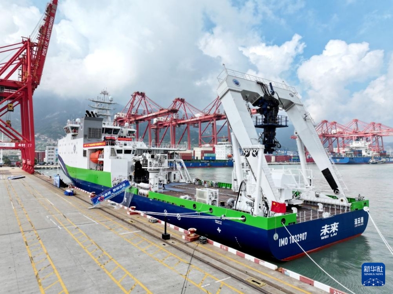 Jiangsu?: arrivée du premier navire de test de technologies intelligentes vertes de Chine à Lianyungang
