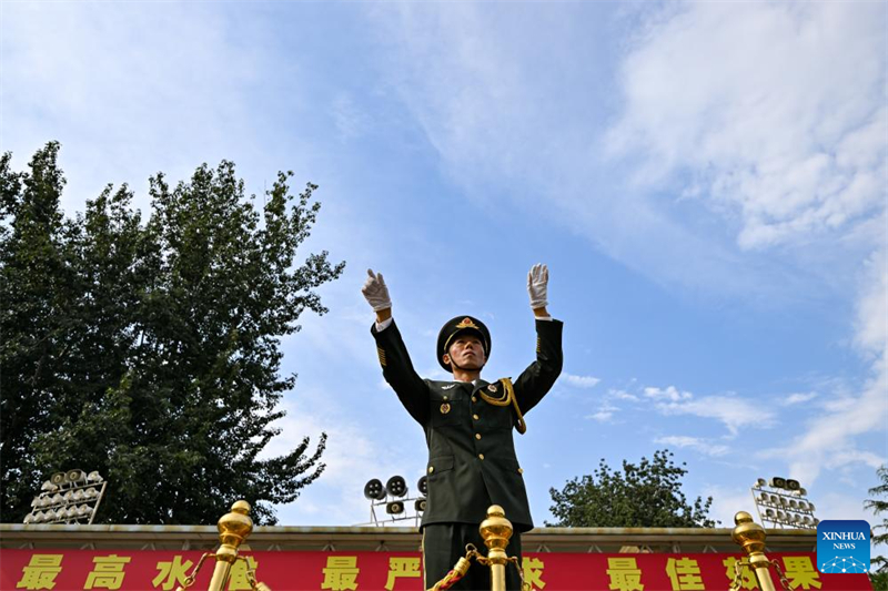Beijing : les préparations du prochain défilé militaire du Jour de la victoire battent leur plein