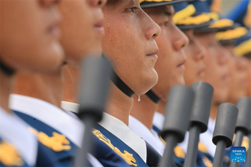 Beijing : les préparations du prochain défilé militaire du Jour de la victoire battent leur plein