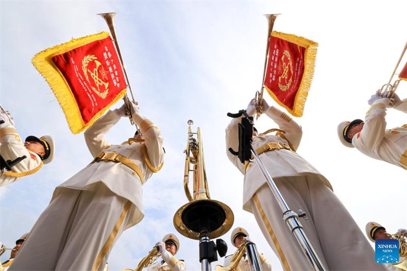 Beijing : les préparations du prochain défilé militaire du Jour de la victoire battent leur plein