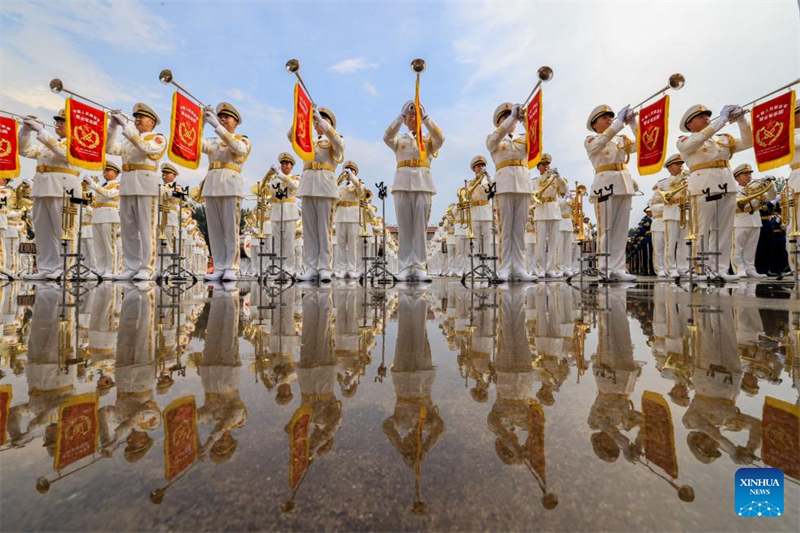 Beijing : les préparations du prochain défilé militaire du Jour de la victoire battent leur plein