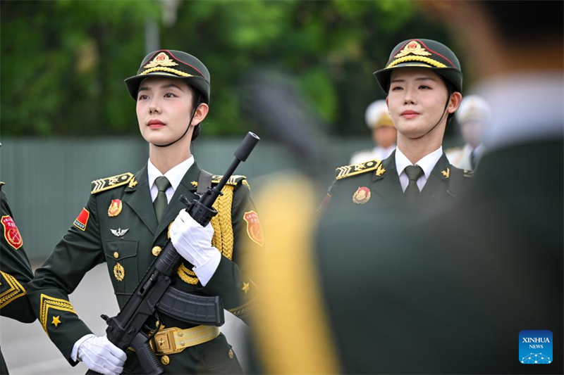 Beijing : les préparations du prochain défilé militaire du Jour de la victoire battent leur plein