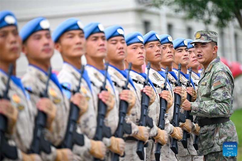 Beijing : les préparations du prochain défilé militaire du Jour de la victoire battent leur plein