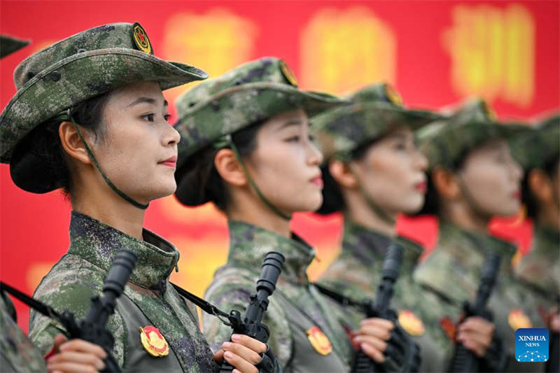 Beijing : les préparations du prochain défilé militaire du Jour de la victoire battent leur plein