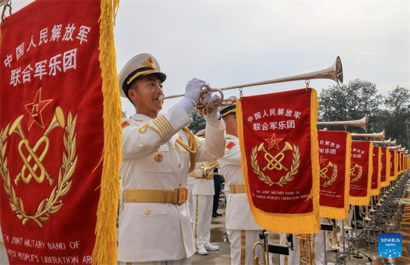 Beijing : les préparations du prochain défilé militaire du Jour de la victoire battent leur plein