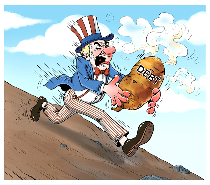 Commentaire illustré de la dette américaine de 37 000 milliards de dollars : ? la patate chaude ?