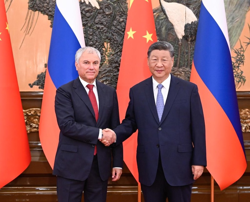 Xi Jinping rencontre le président de la Douma d'Etat russe